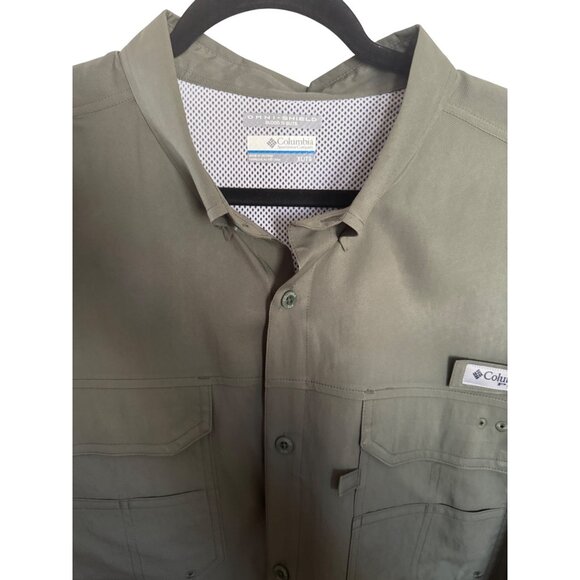 Columbia XL Mens Fishing Shirt PFG Omni-Shield Button-Up - Picture 4 of 16